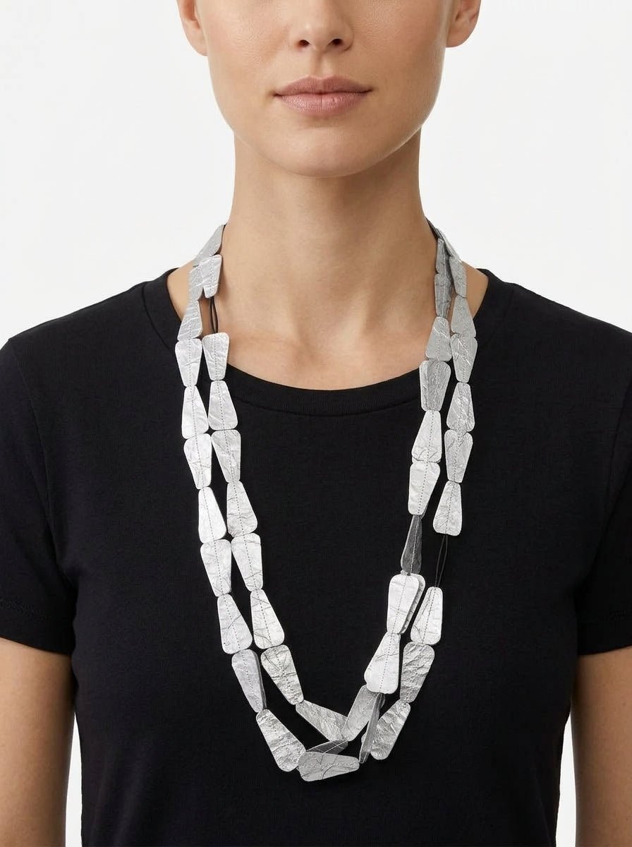Collar Ana Hagopian Trap Metalic Pearl