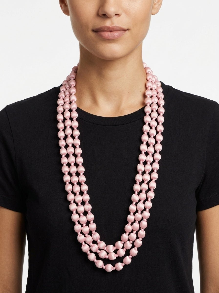Collar  Il Baco Da Seta Bolas Seda Maquillaje 13.0
