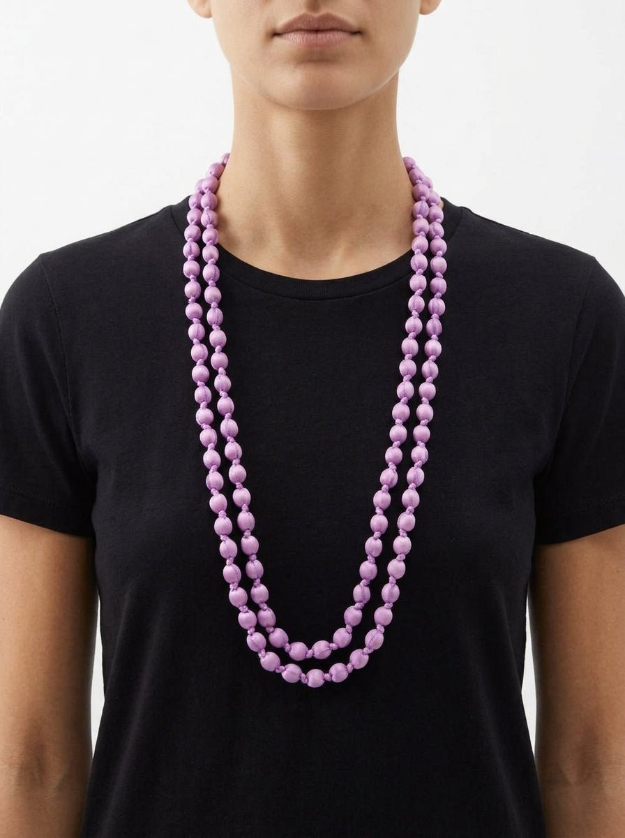 Collana  Il Baco Da Seta Orchidea Silk Balls 14.1