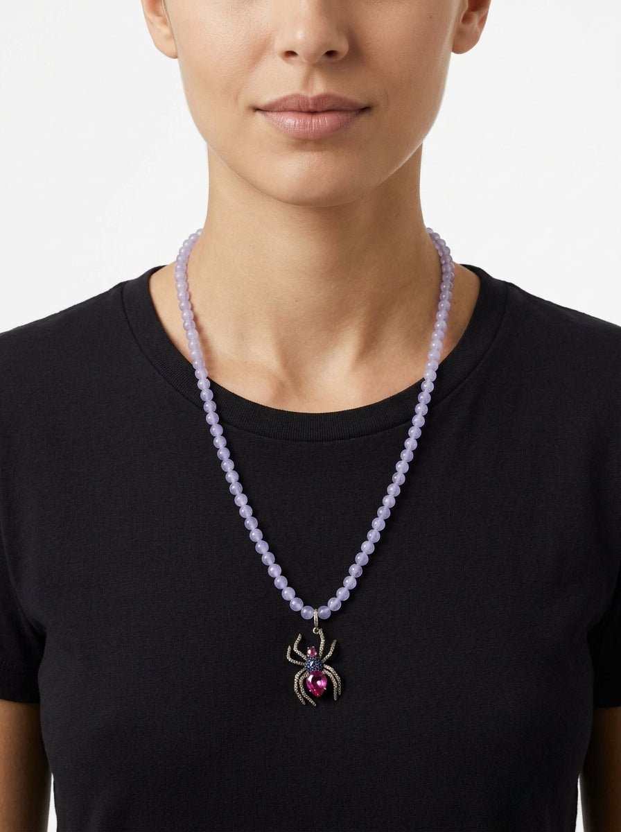 Collana Il Baco Da Seta Perle di ragno