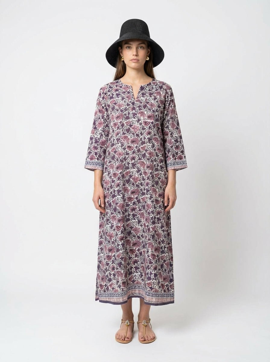 Vestido Mondo e Colori Estampado Flor Kalanchoe