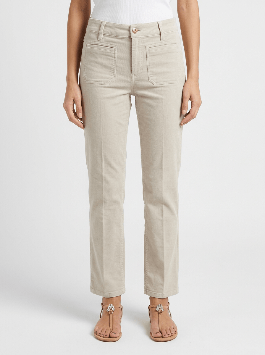 Jeans Cambio Tess Cropped Gris