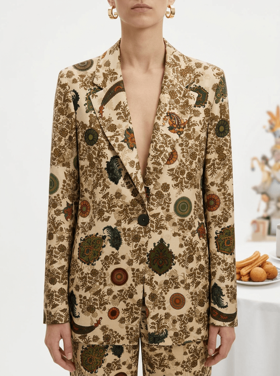 Blazer Agoefilo Estampado Flores Arena