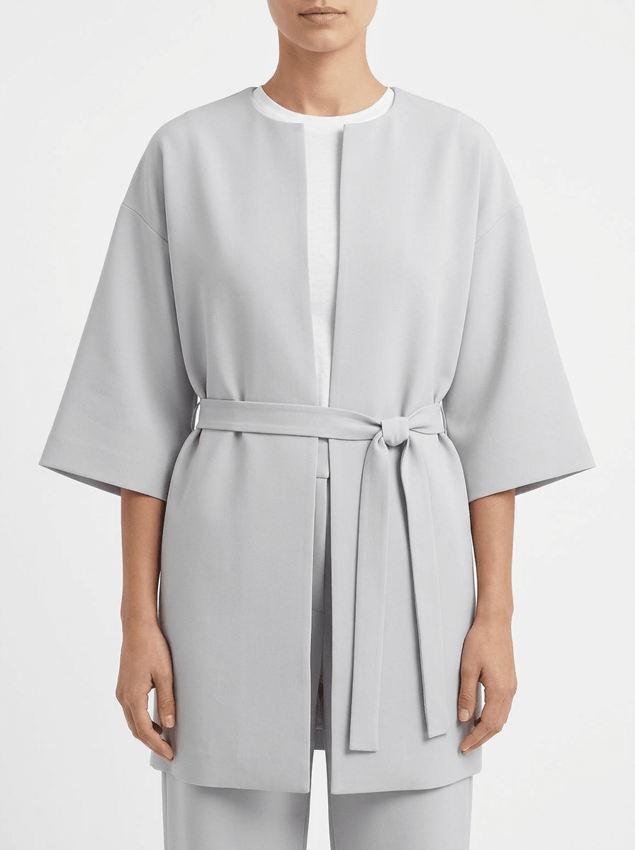 Cardigan Liviana Conti Punto Largo Cintuón