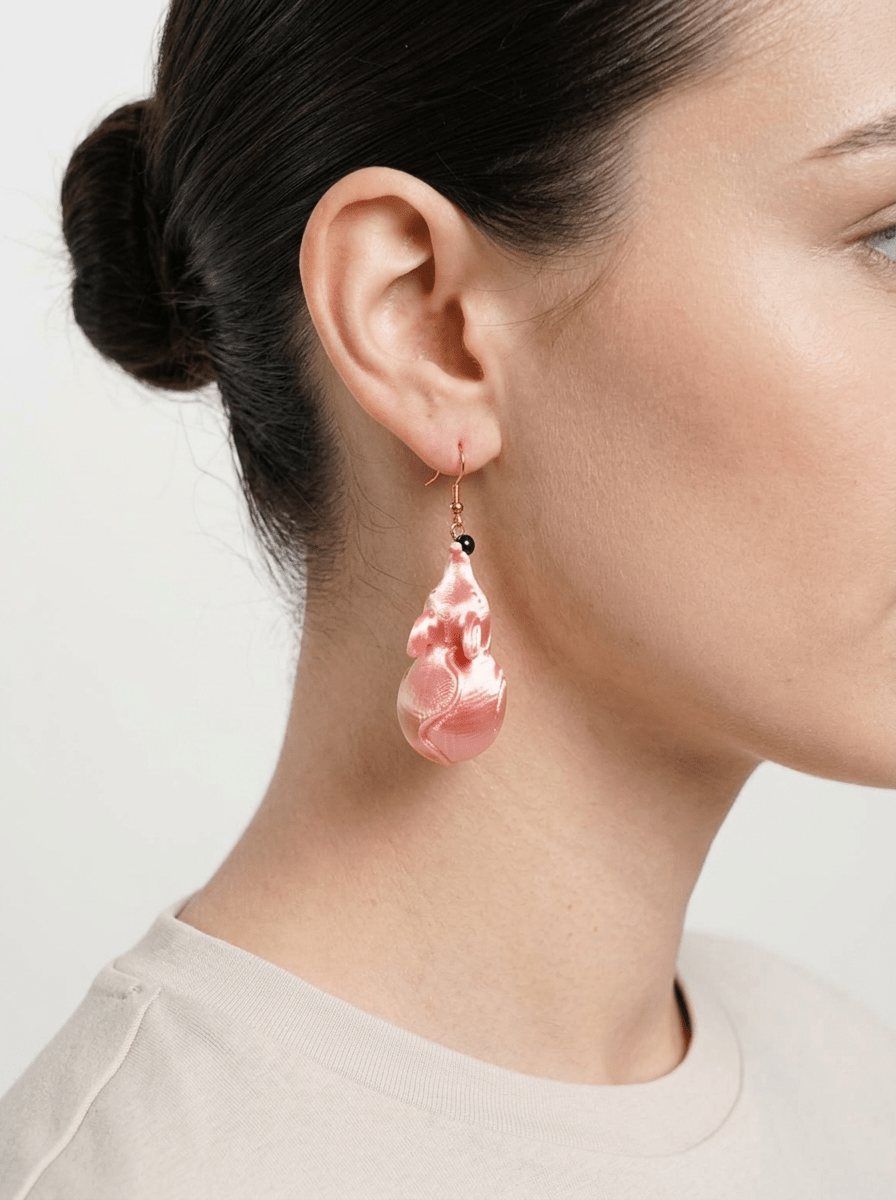 Pendientes Fabrizio Marcantelli Ratón Rosa