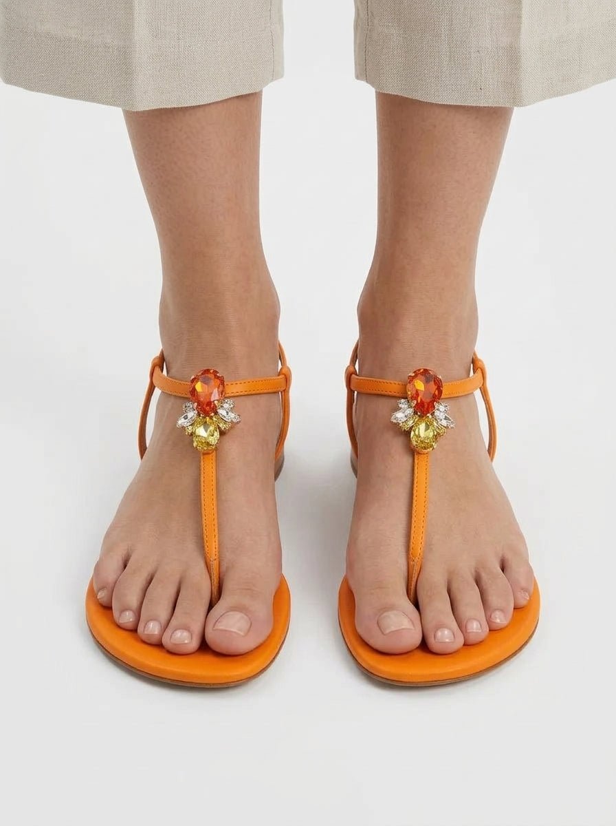 Sandale le cappresi jasmin pierre orange