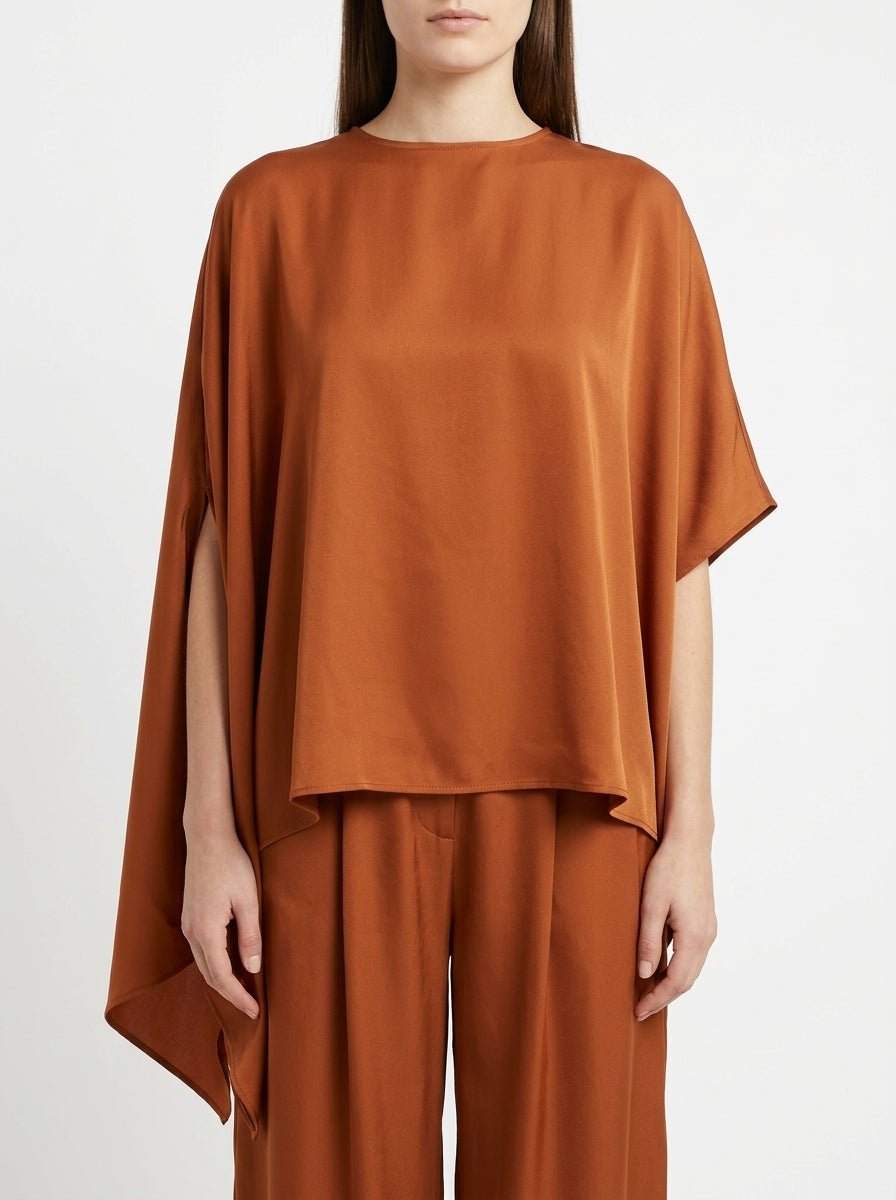 Camisa Poncho Sissi Otto Style Camel