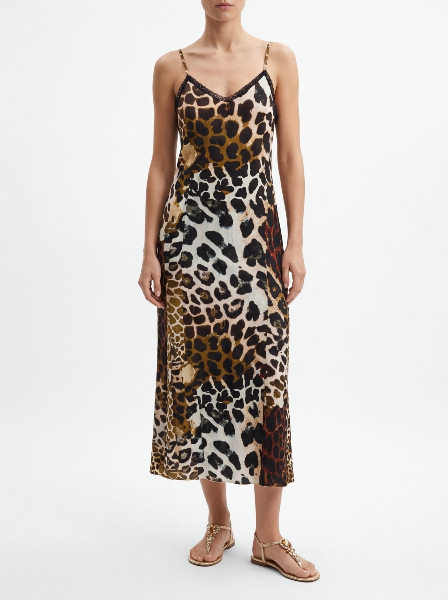 Vestido One Season Antoniette Lipari Leopardo
