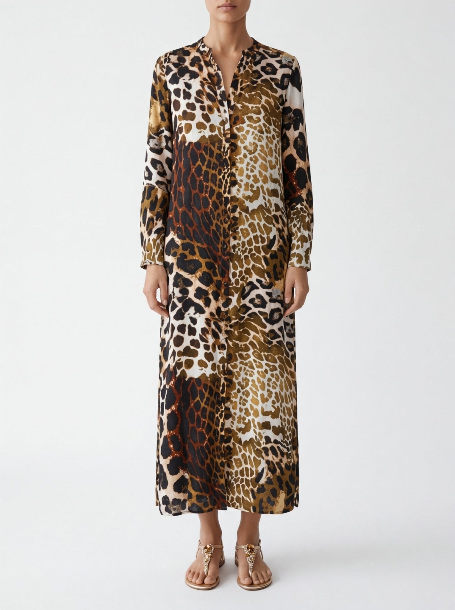 Vestido One Season India Lipari Leopardo