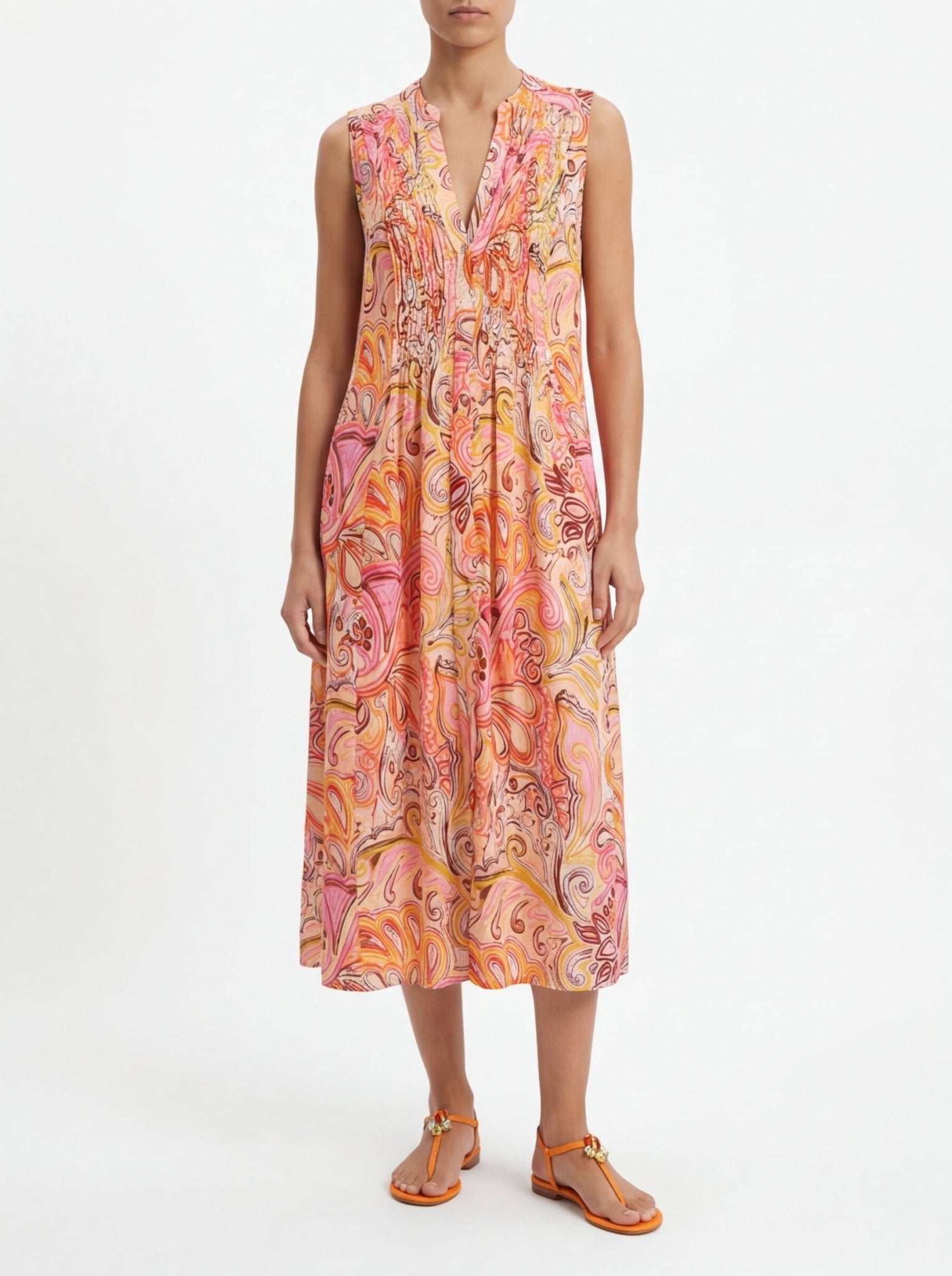 Vestido One Season Tommy Muscat Espiral Rosa