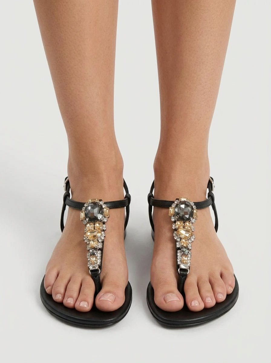 Sandalias Le Capresi Liv/N Negro