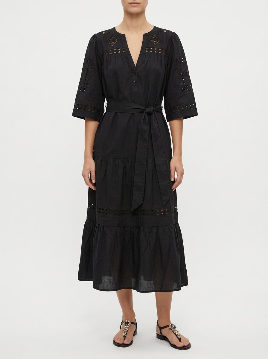 Vestido Rose And Rose Peony Negro