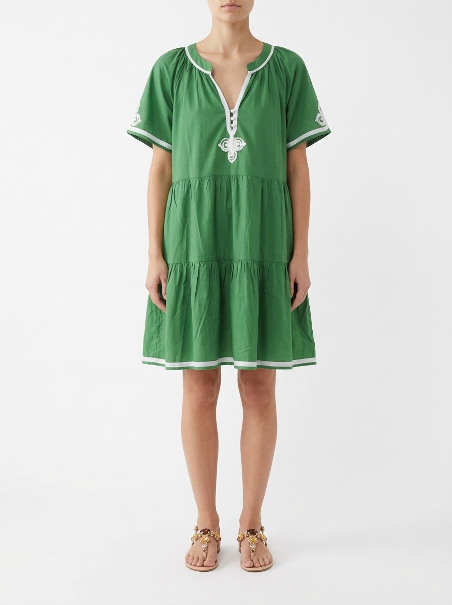 Vestido Rose And Rose Flora Verde