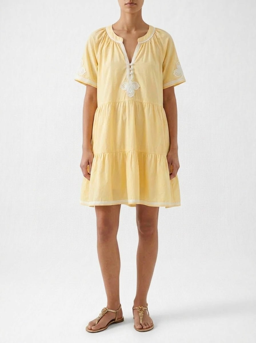 Vestido Rose And Rose Flora Amarillo