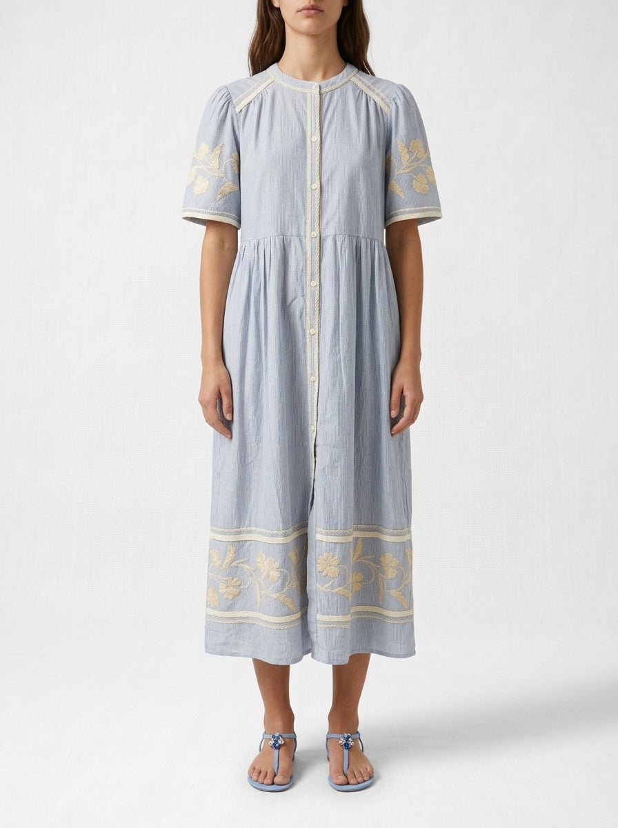 Vestido Rose And Rose Helenium Rayas