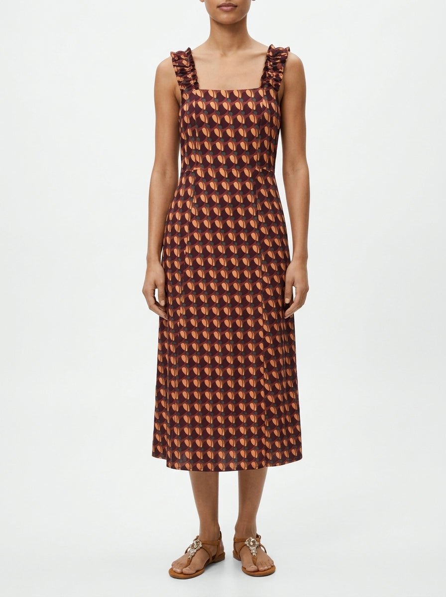 Vestido GoodMatch Estampado Circulos Morado