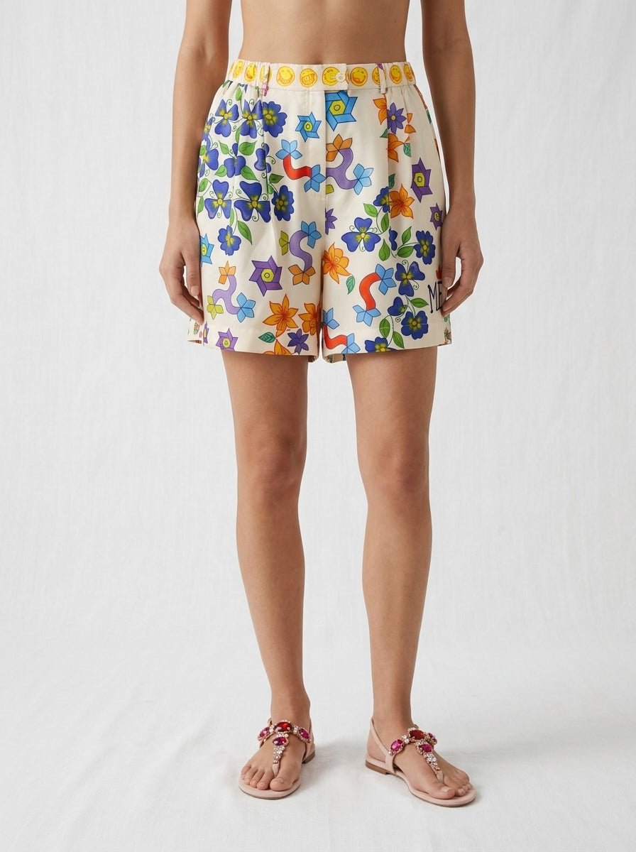 Shorts ME369 Dina Flores Crudo