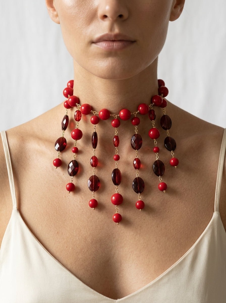 Collana Fabrizio Marcantelli Lampadario Rosso