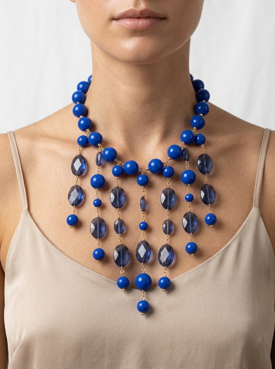 Collana Fabrizio Marcantelli Lampadario Blu