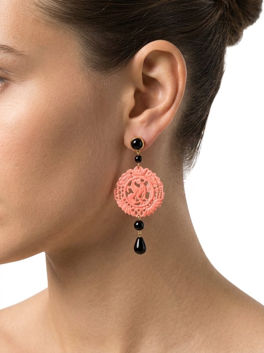 Pendientes Fabrizio Marcantelli Mandala Pequeño Rosa