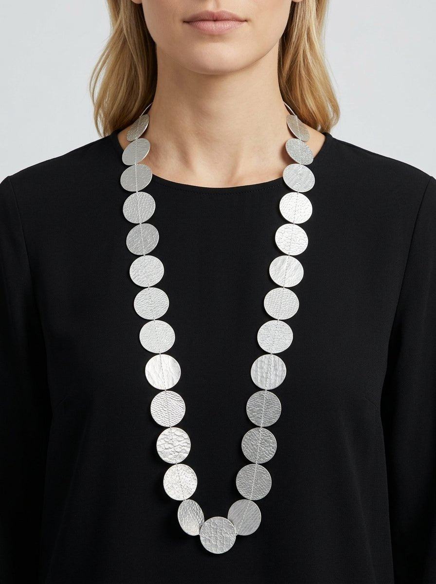 Collana in argento con punto Ana Hagopian