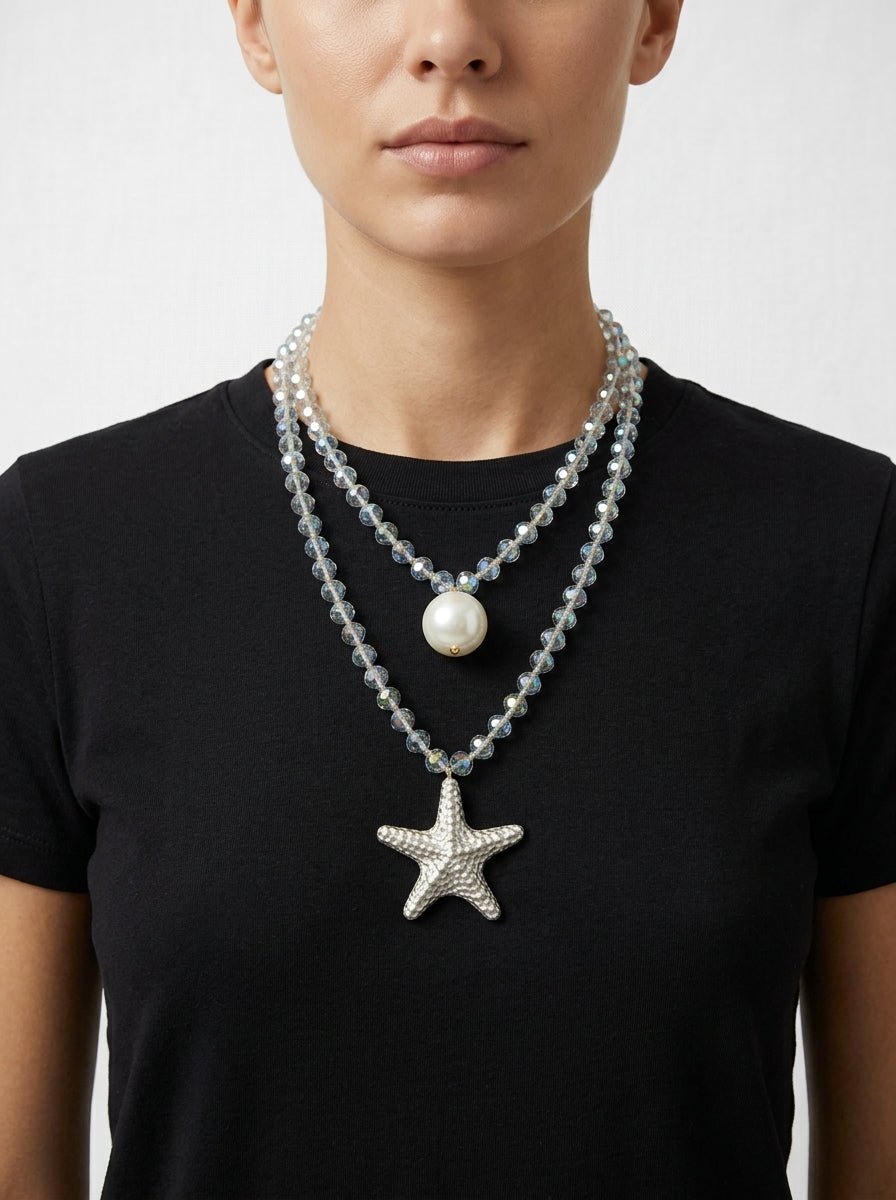 Collar Fabrizio Marcantelli Estrella del Mar Pequeña Gris