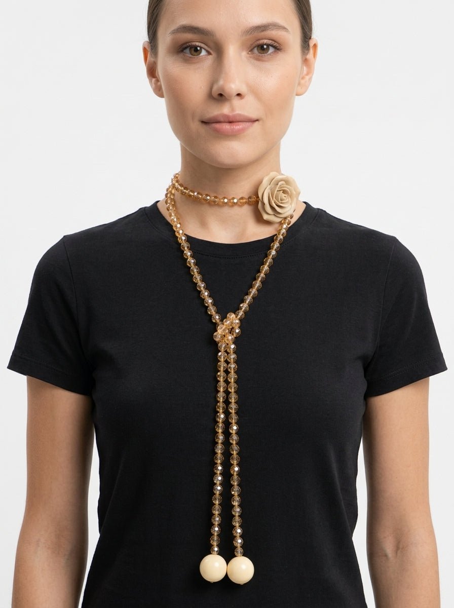 Collar Fabrizio Marcantelli Flor Crudo