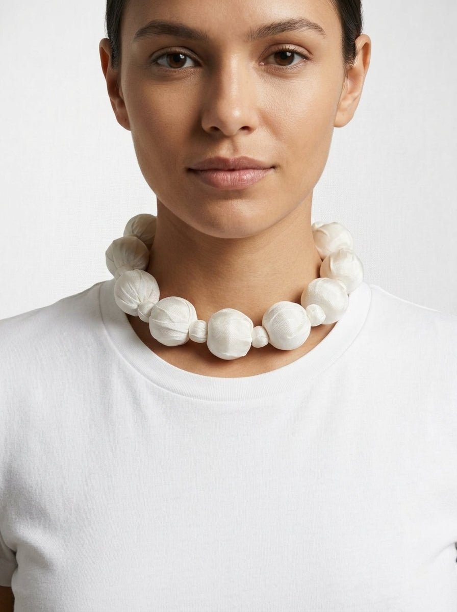 Collar Il Baco Da Seta Linh Blanco