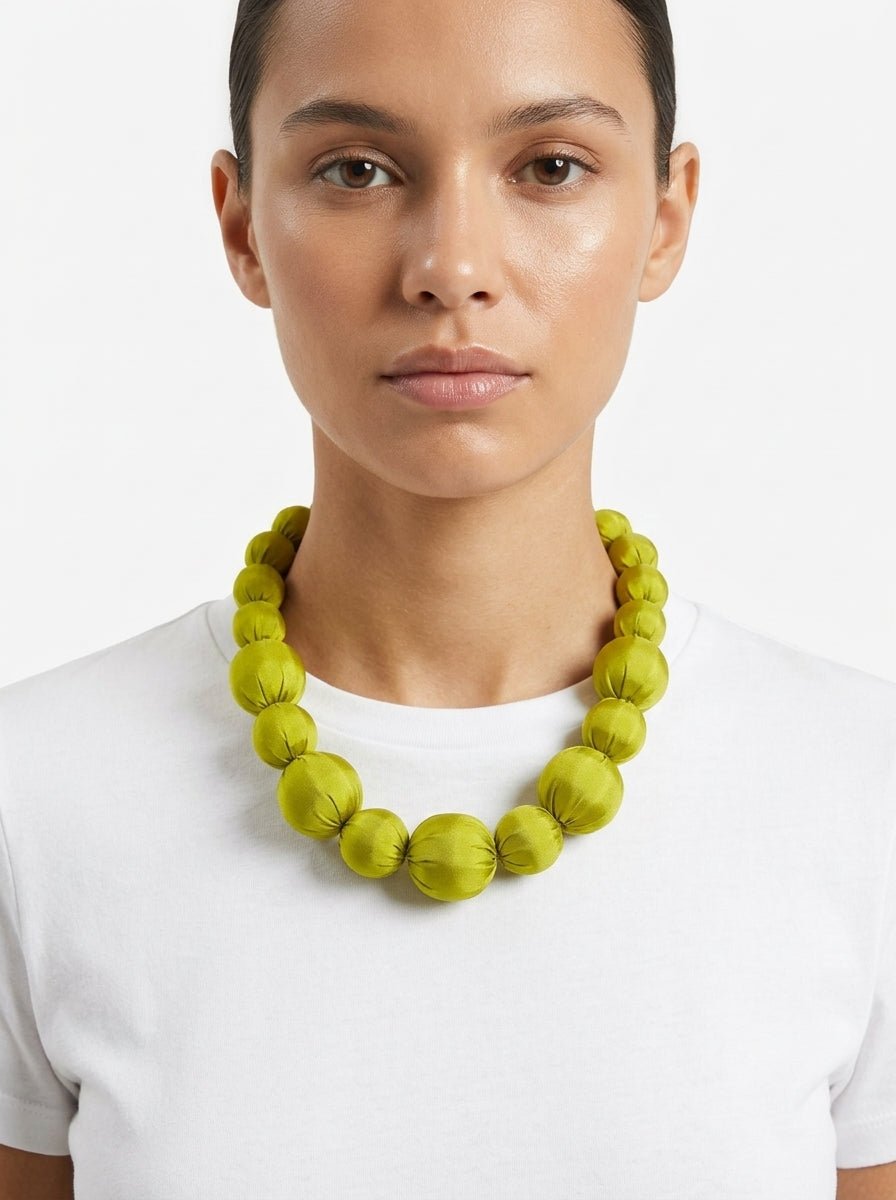 Collar Il Baco Da Seta Lonh Pistacho