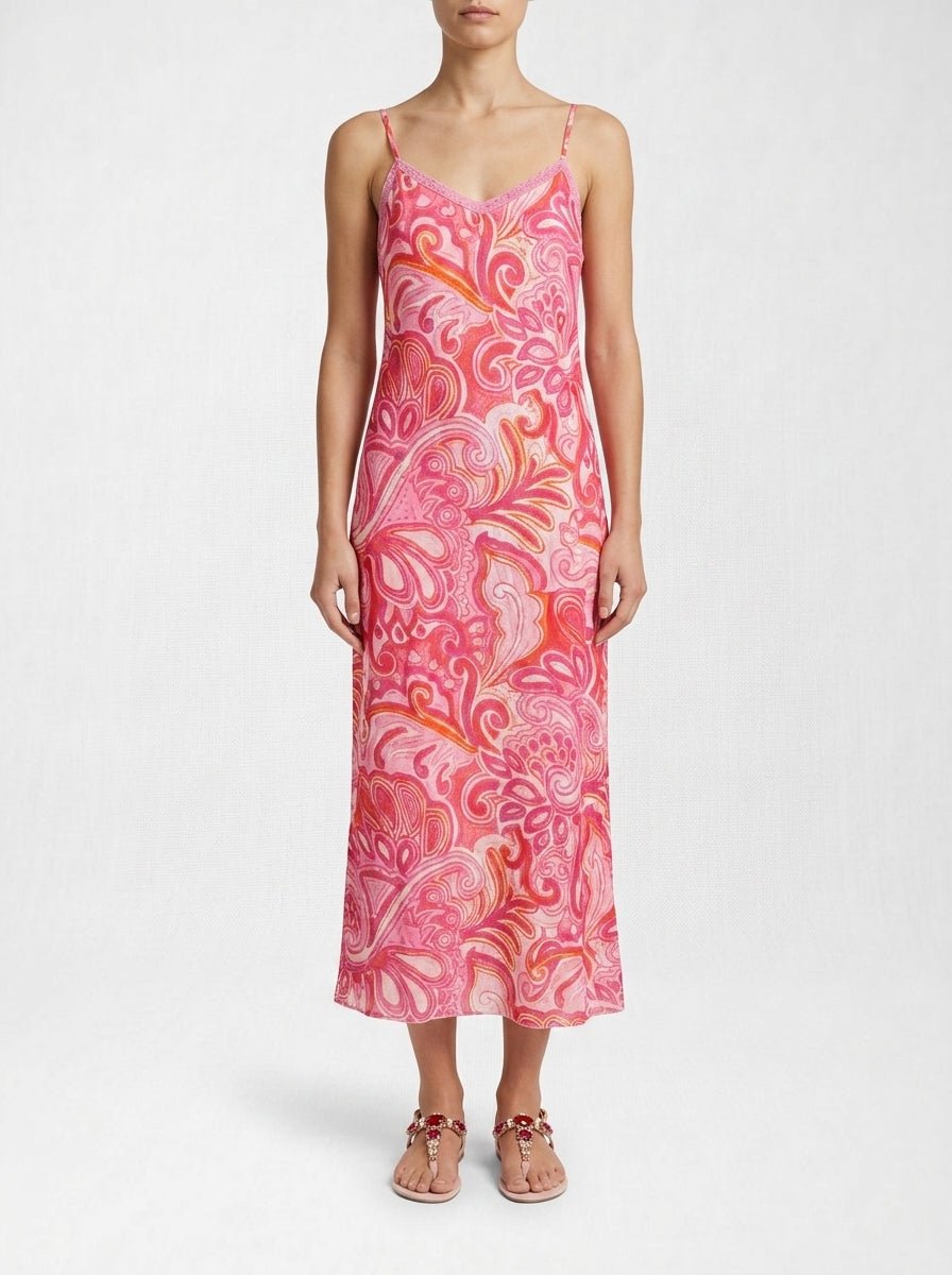 Vestido One Season Antoinette Slip Merida Rosa