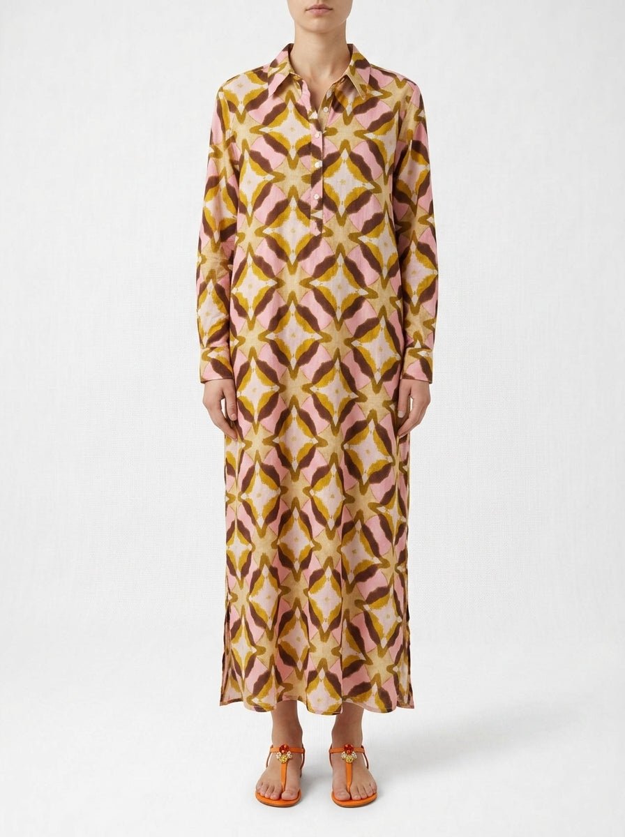 Vestido One Season Long Gilli Tobago Rosa
