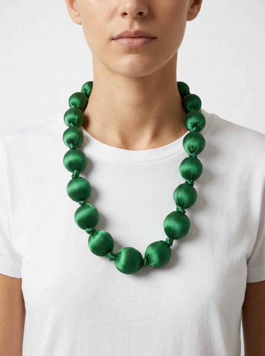 Collar Il Baco Da Seta Kon Verde Botella