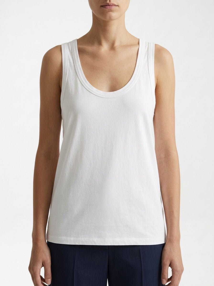 Camiseta Majestic Tirantes Blanca