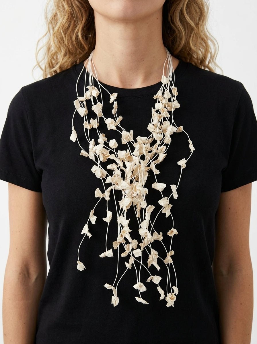 Collana lunga bianca Ana Hagopian Loop