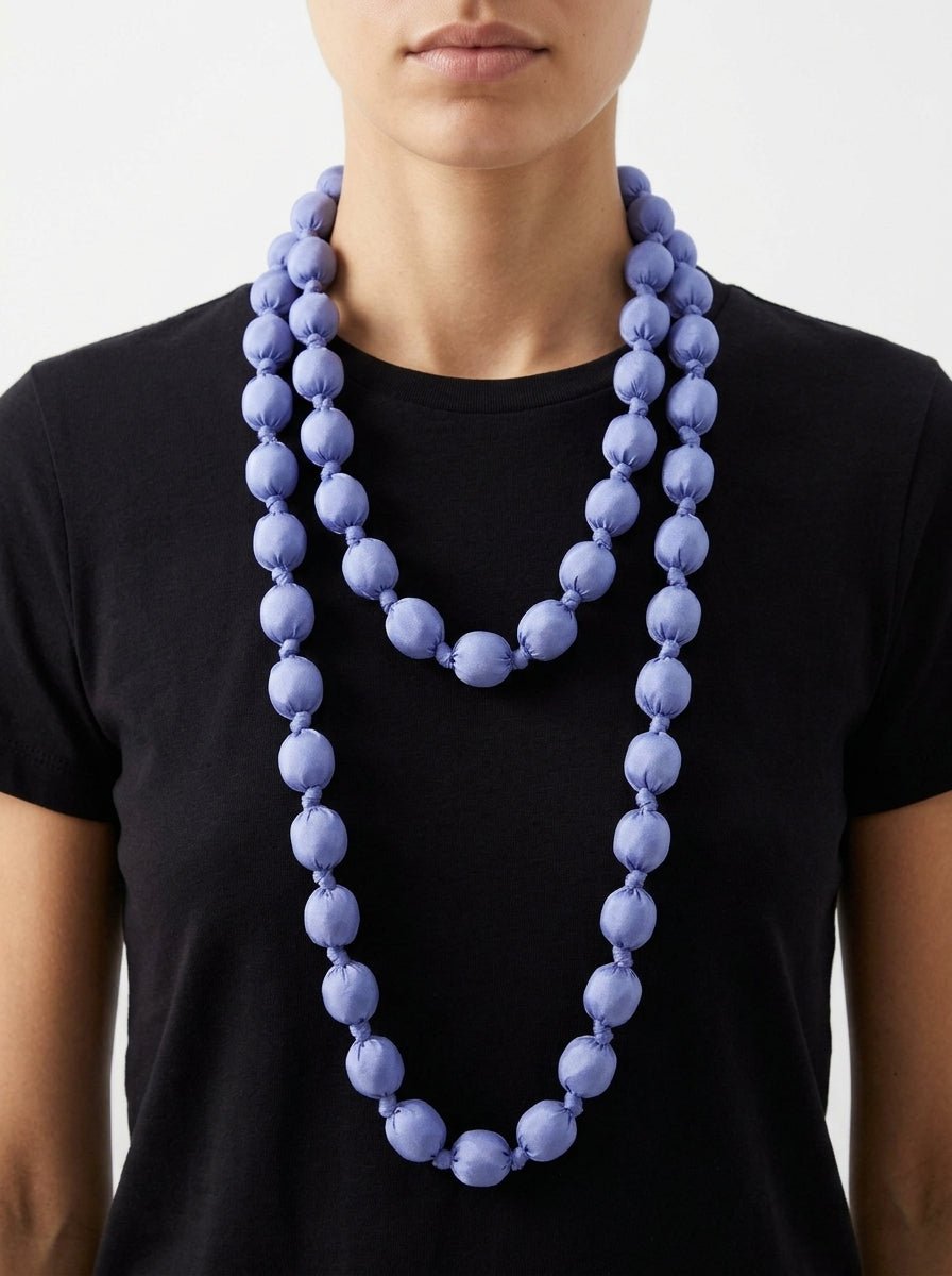 Collier il Baco Da Seta MAXI BOLLS SILK LILAC