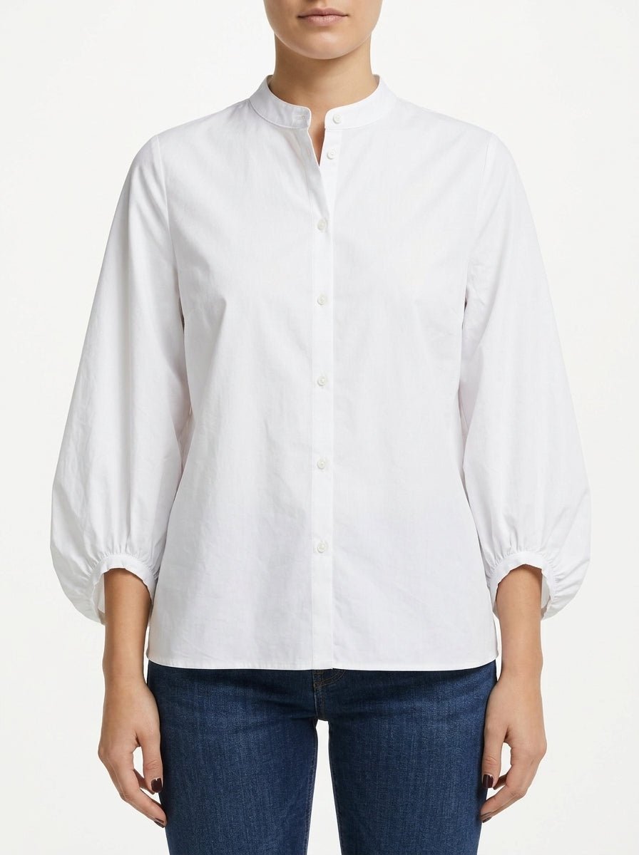 Adele Mao Gathered Sleeve Shirt