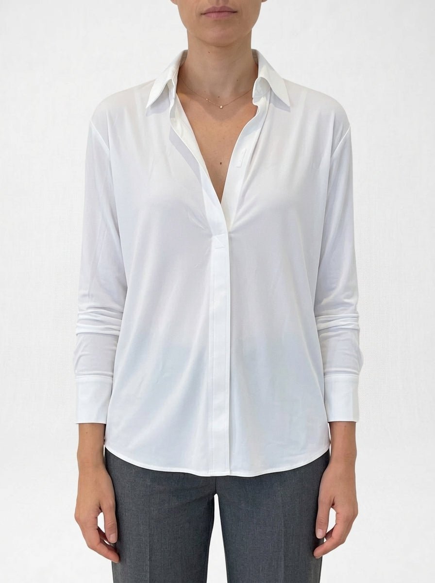 Norma Kamali shirt Pico opening