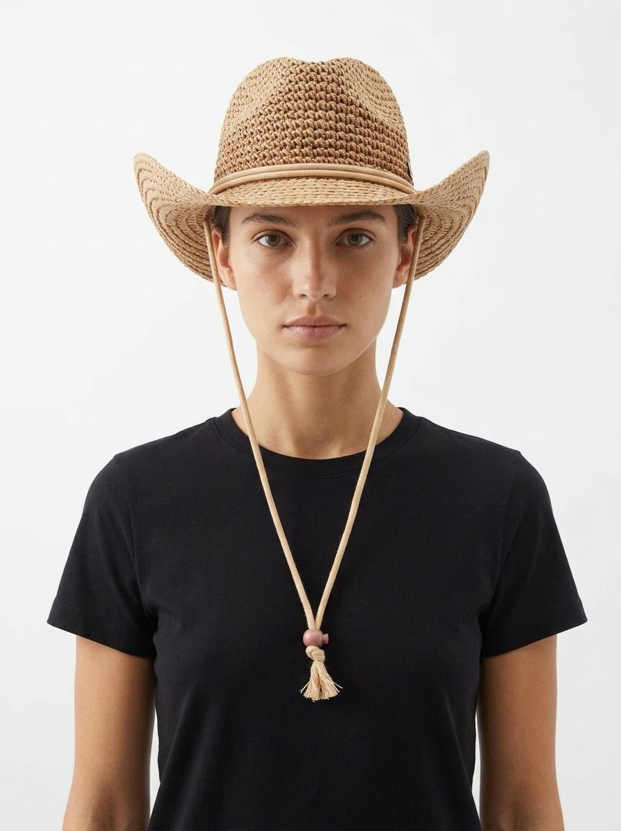 cappello Il Baco Da Seta Beige occidentale