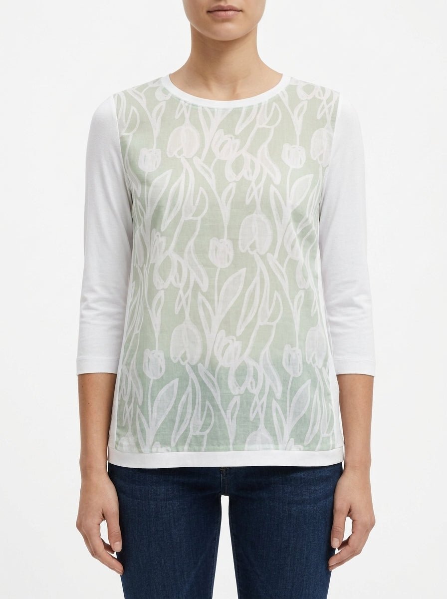 Whyci Milano Tulip Print T-shirt