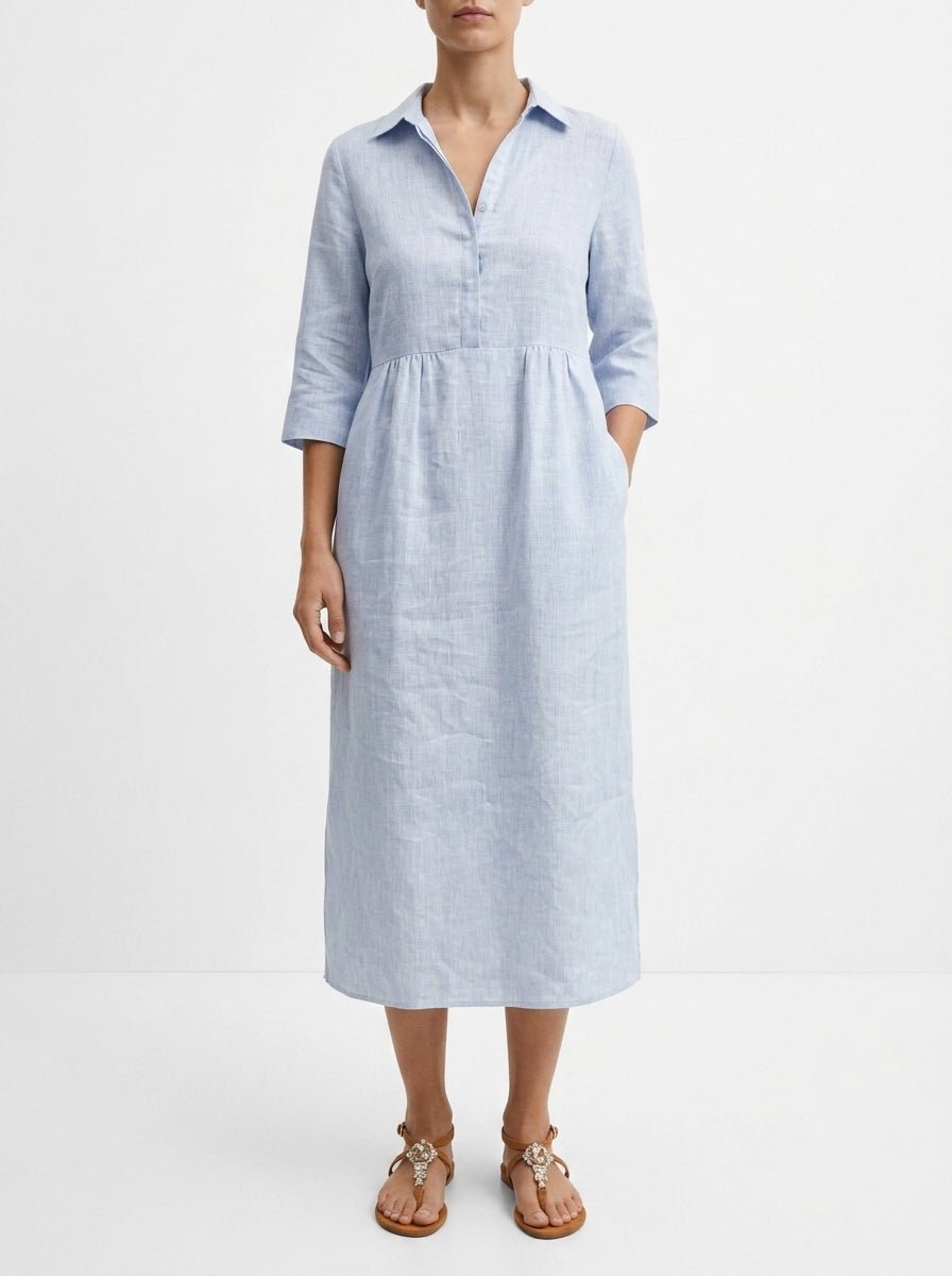 Robe en lin rayé Whyci Milano