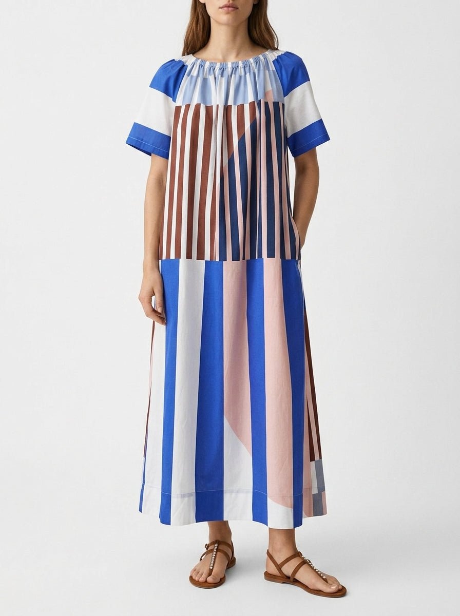 Robe rayée à col bateau Mapoésie