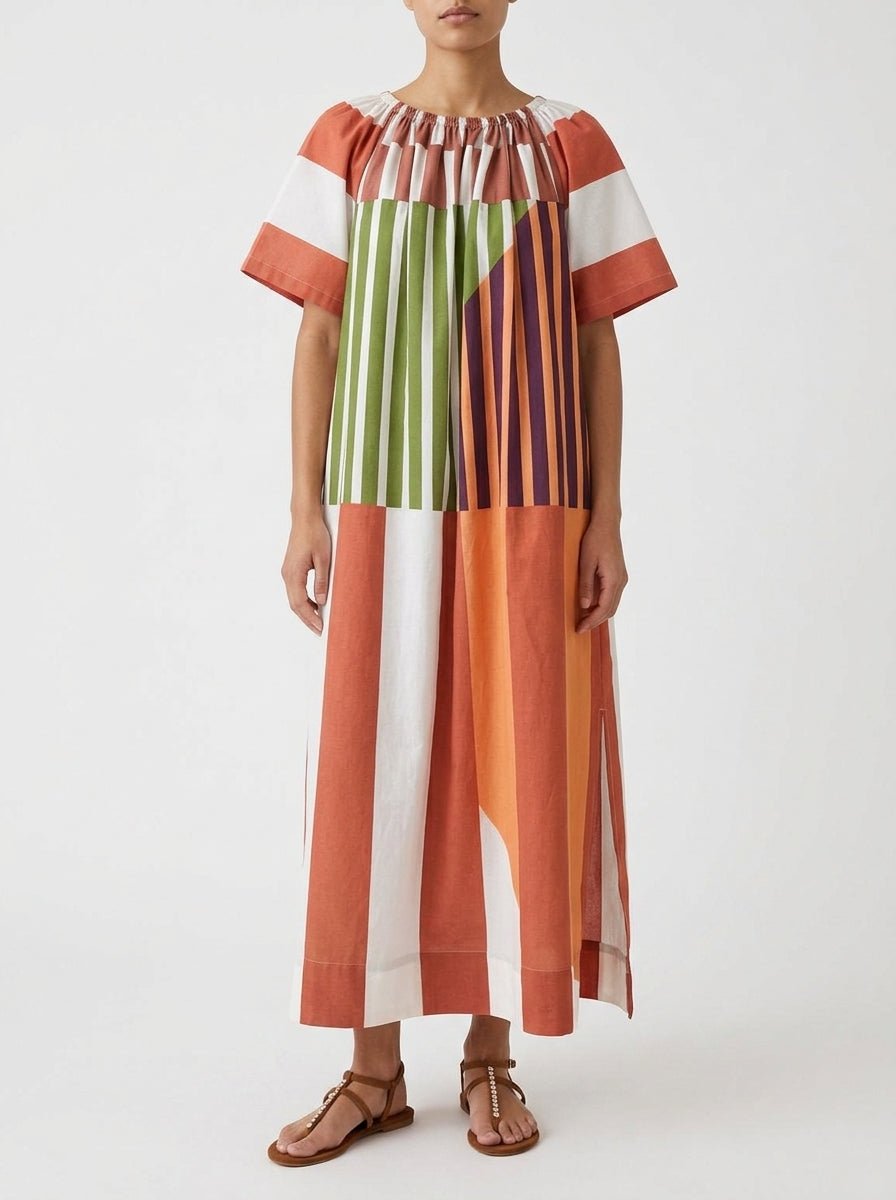 Robe rayée à col bateau Mapoésie