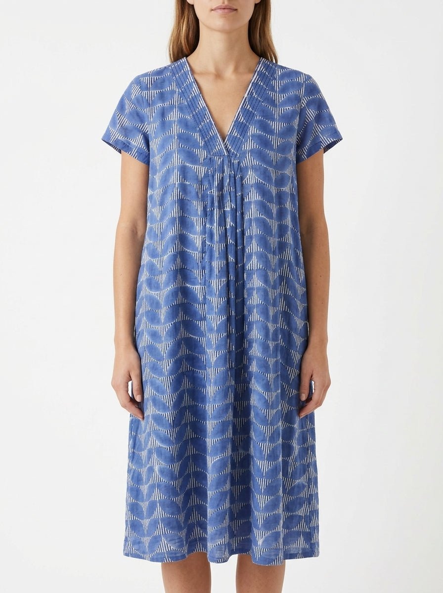 Zen Ethic Iris Long Cap Estel Blue Dress