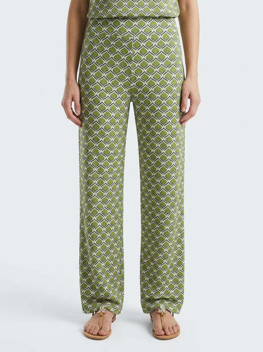 Monika Varga Pantalon Feuille Verte