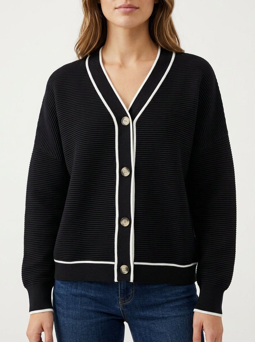 Paisie Canale Bicolor Cardigan