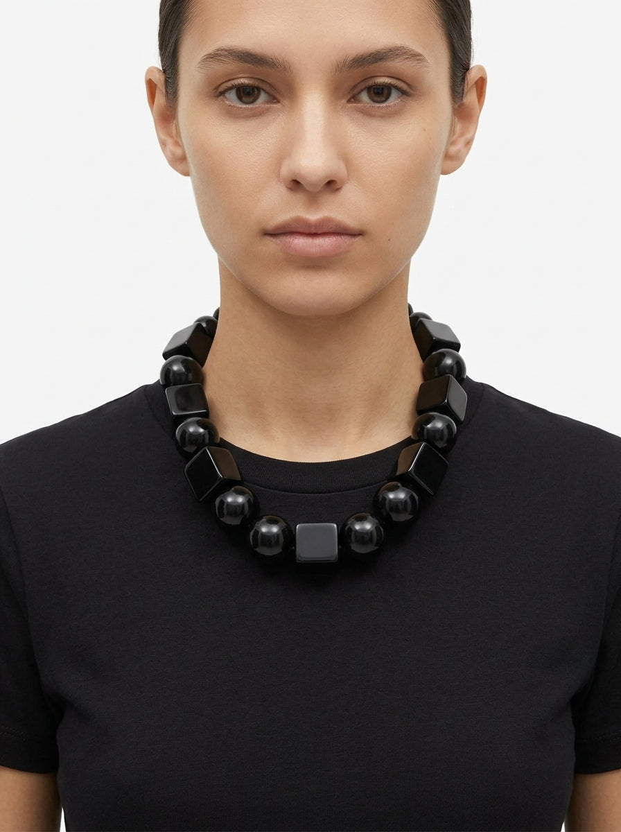 Collar Fabrizio Marcantelli 70's Negro