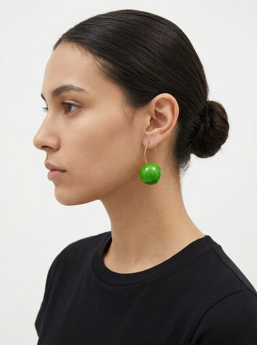 Pendientes Fabrizio Marcantelli Bola Verde
