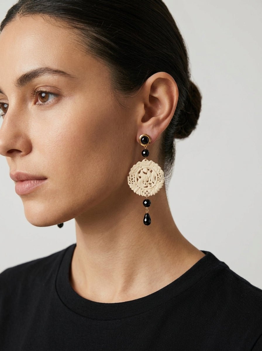 Pendientes Fabrizio Marcantelli Mandala Pequeño Crudo