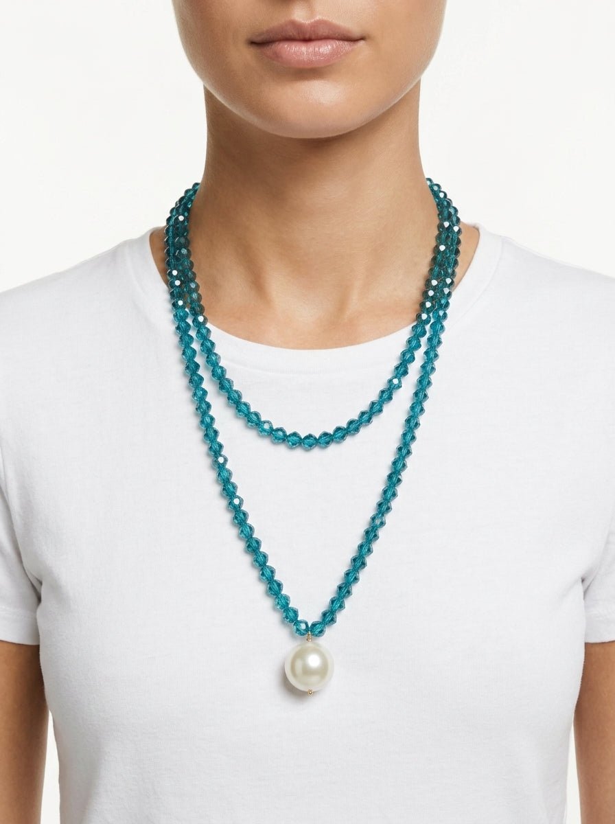 Fabrizio Marcantelli Collier Perles et Perles d'Eau Grande Boule