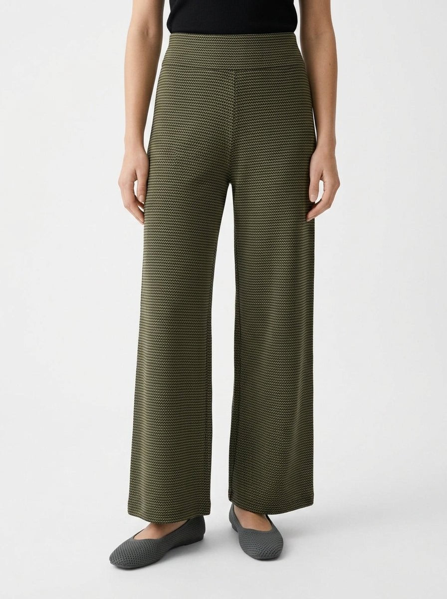 Pantalon Niu Vico Zig Zag vert et noir